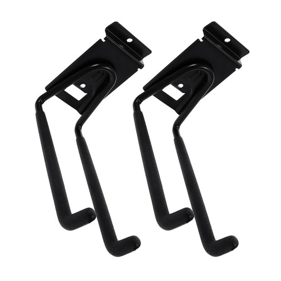 FRCOLOR 2pcs Replacement Wall Mounted Garage Hooks Iron Utility Hooks For Tool Organization Storage And Hanging 8 Inch Garage Hooks For Garage