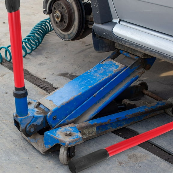 FRCOLOR 2pcs Replacement Horizontal Jack Handle Extension Handle Automotive Jack Handle Horizontal Hydraulic Jack Rod Replacement Handle for Automotive Jack (3 Ton)