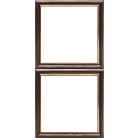 TAILTOSS Vintage Style Coffee Resin Floating Frame for Canvas Art, Elegant and Secure Wall Hanging Display