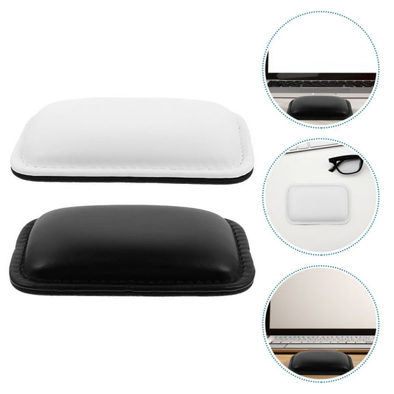 FRCOLOR 2pcs Reusable Pu Mouse Wrist Cushion Wrist PU Rest Mouse Wrist Rests Ergonomic Mouse Wrist Cushion Ergonomic Design Soft Non Slip Wrist Pillow