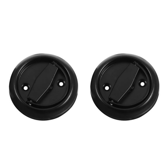 FRCOLOR 2pcs Round Hidden Door Pull Stainless Steel Recessed Door Pulls Concealed Sliding Barn Door Knob Flush Finger Cabinet Closet Pulls
