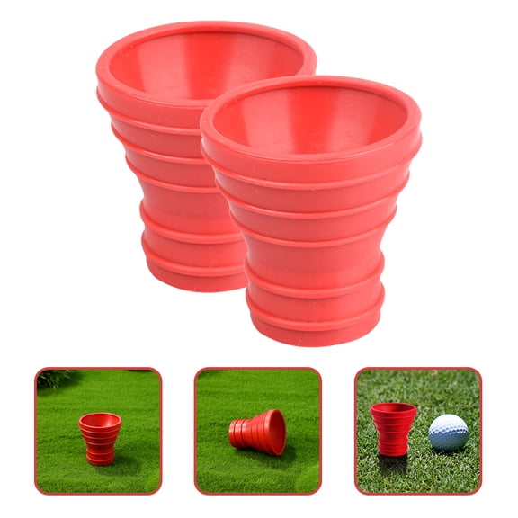 FRCOLOR 2pcs Rubber Golf Ball Retrievers Replaceable Golf Ball Pickers Convenient Golf Ball Grabbers
