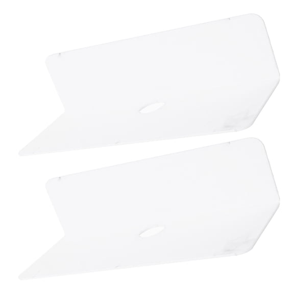 TAILTOSS Small Wall Shelf Floating Shelf White Acrylic 2Pcs