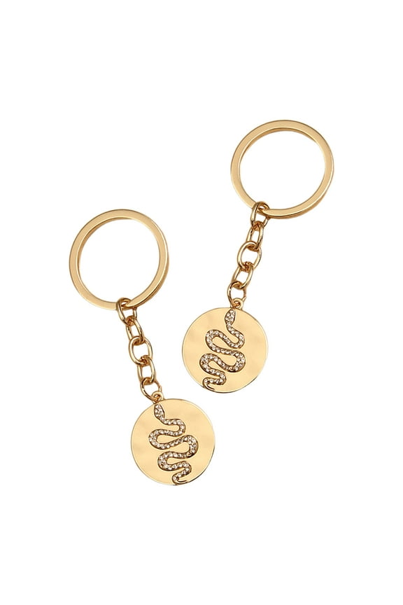 2pcs Snake Style Key Chains Key Pendants Key Decors Bag Decorations for Friends