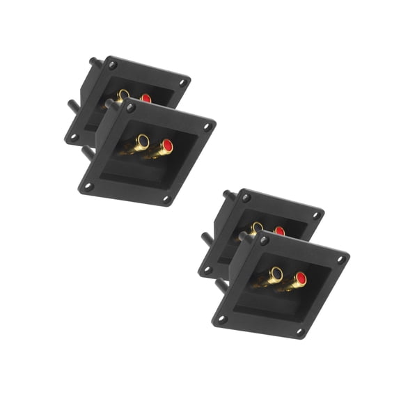 FRCOLOR 2pcs Terminal Junction Box Post 2-Way Speaker Wall Plates Box Connectors for Theater Car Home Audio Speaker Box 2pcs