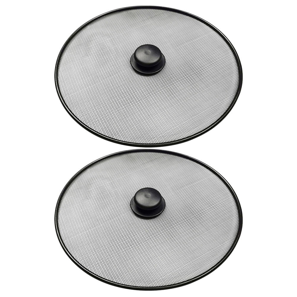 FRCOLOR 2pcs Splatter Screen Grease Screen Fry Pan Splatter Screen Mesh