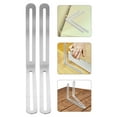 thumbnail image 1 of FRCOLOR 2pcs Stainless Steel Slotted L Bracket Adjustable Right Angle Corner Brace for Floating Shelves Heavy Duty Wall Mount Support, 1 of 8