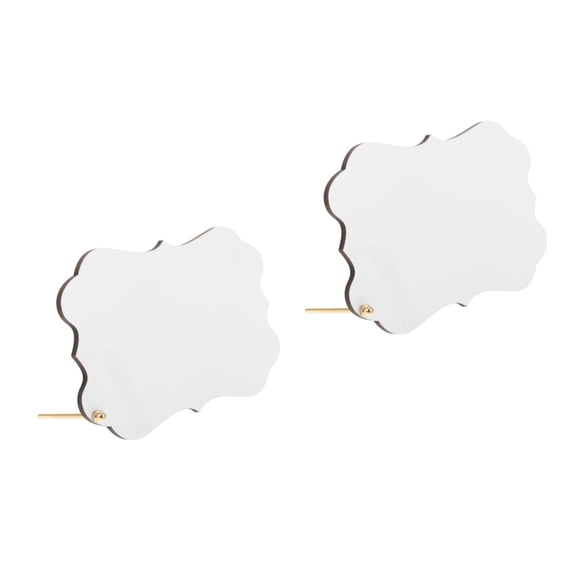 FRCOLOR MLINS 2pcs Rectangular Freestanding DIY Picture Frame for Sublimation Thermal Transfer Blanks Home Decor Special Occasions White