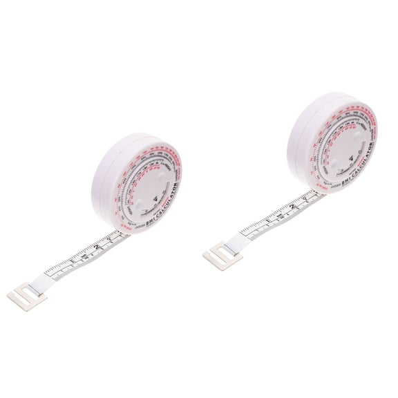 FRCOLOR 2pcs Tape Measure Portable Retractable Waist Measurement Tape For Weight Loss