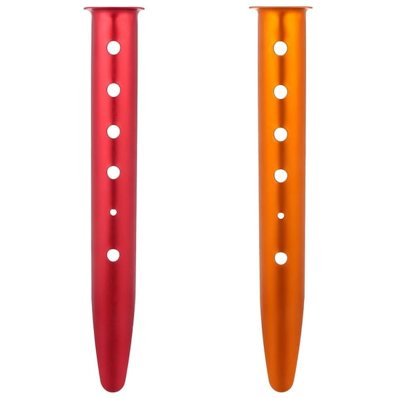 WRISTBIQUE Camping Tent Stakes Aluminium Alloy Ground Fixation Beach 2Pcs