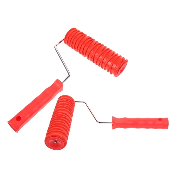 WASHWEPE Embossing Texture Patterned Paint Roller Rubber Wall 2Pcs