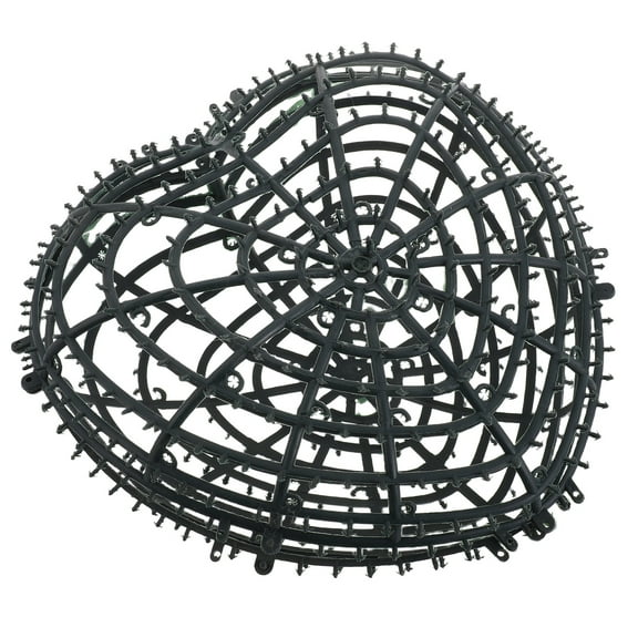 FRCOLOR 2pcs Topiary Ball Support Cage Heart Shaped Artificial Boxwood Ball Frame DIY Faux Greenery Plant Flower Ball Accessories for Garden Patio