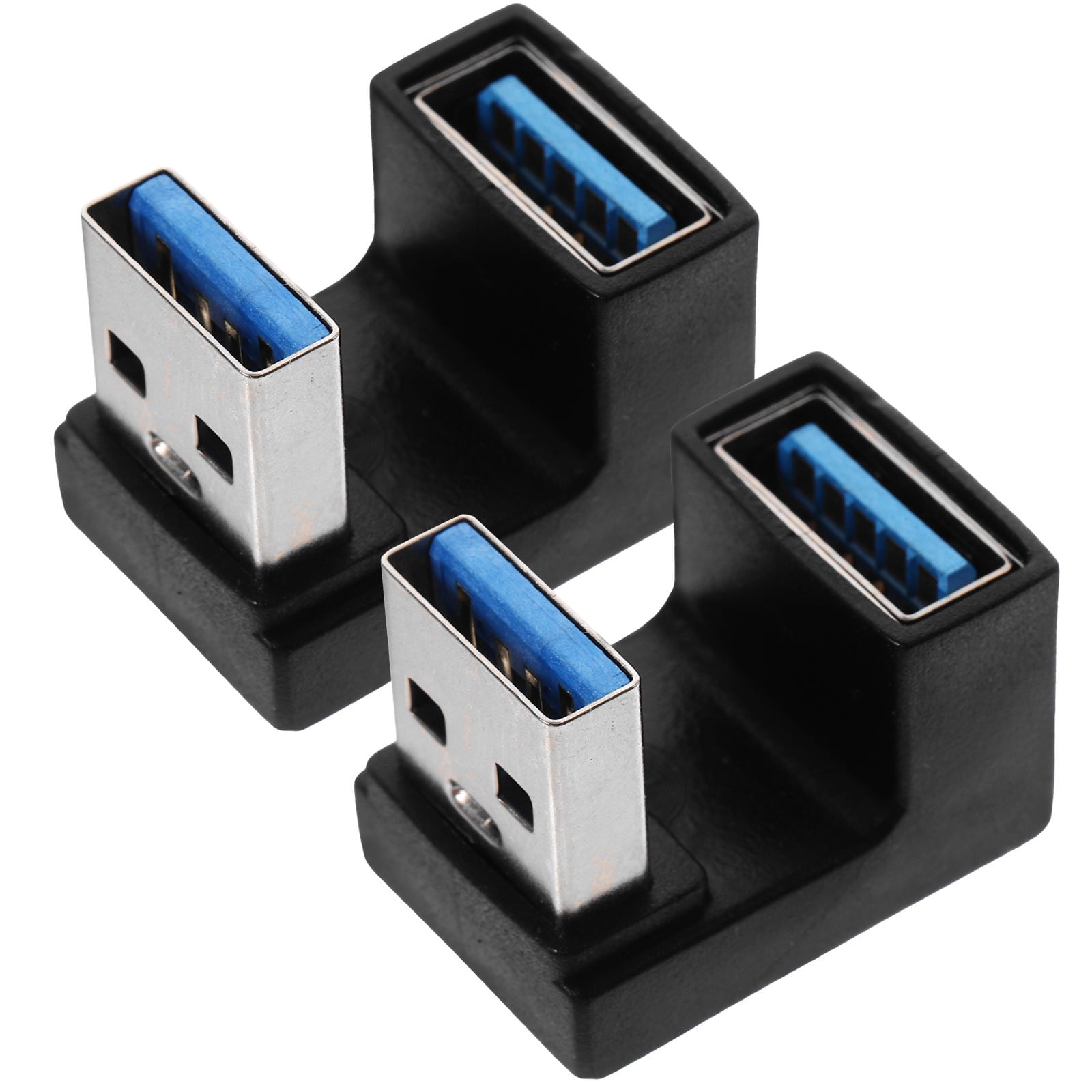 FRCOLOR 2pcs Usb Right Angle Adapter Angled Usb Connector Angled Plug ...
