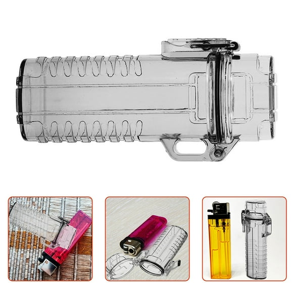 FRCOLOR 2pcs Waterproof Lighter Case Cover Holder Lighter Sleeve Survival Lighter Pouch Outdoor Lighter Storage Holder