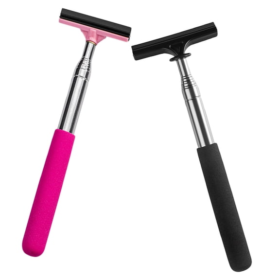 FRCOLOR 2pcs Window Squeegee Telescopic Car Glass Wiper Cleaner Rear View Mirror Windshield Cleaner
