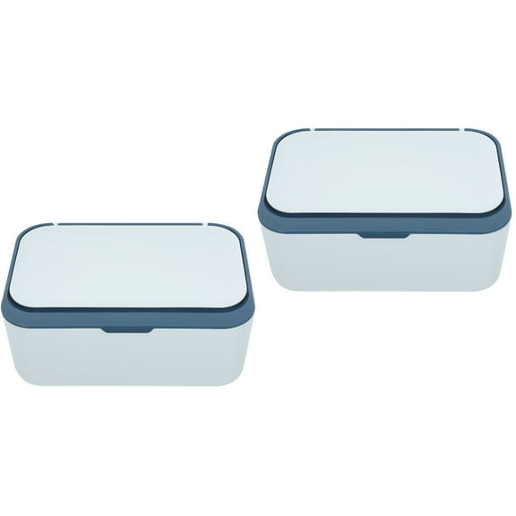 FRCOLOR 2pcs Wipes Dispenser Wipes Dispenser Refillable Wipe Container Paper Tissue Box