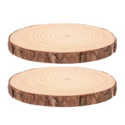 FRCOLOR 2pcs Wooden Garden Stepping Stones Durable And Reusable For Outdoor Landscaping Walkways And Garden Paths Removable For Easy Maintenance