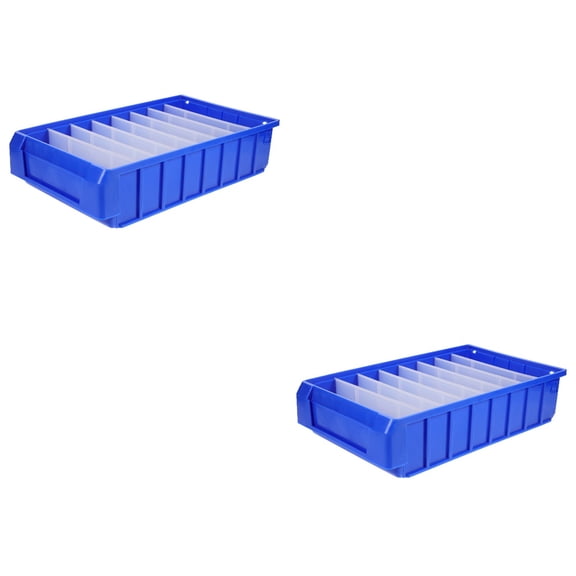 FRCOLOR 2pcs Workshop Organizer Components Tool Storage Box Container Tool Storage Box