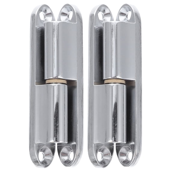 FRCOLOR 2pcs Zinc Alloy Door Hinge Screw-On Hinge 90 Degree Renovation Hinge for Internal Doors