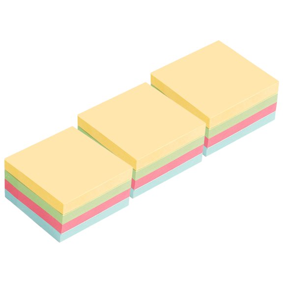 FRCOLOR 3 Books Note Pad Memo Stickers Colorful Office
