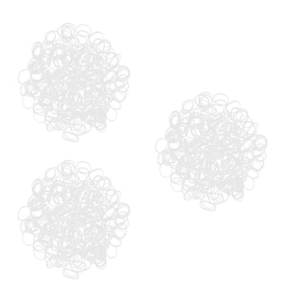 FRCOLOR 3 Boxes Small Clear Rubber Bands For Hair Clear Elastic Hair Ties Clear Hair Elastics Clear Elastics Small Rubber Bands For Hair Tiny Clear Hair Bands