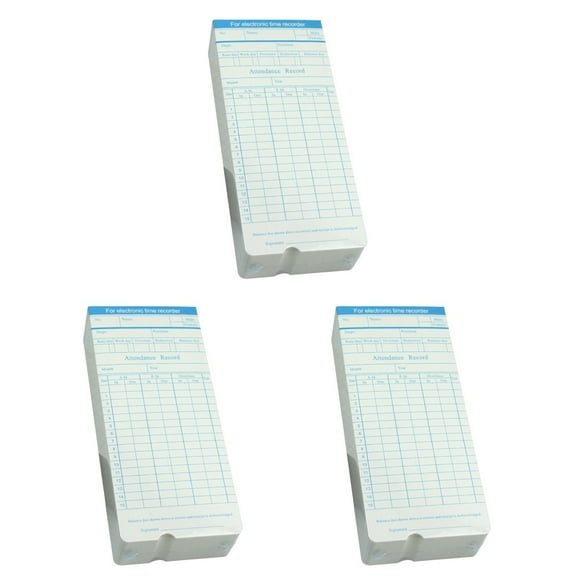 CIMAXIC Time Attendance Cards Multi-Color for Employee Records 300Sheets 7.5x3.3In