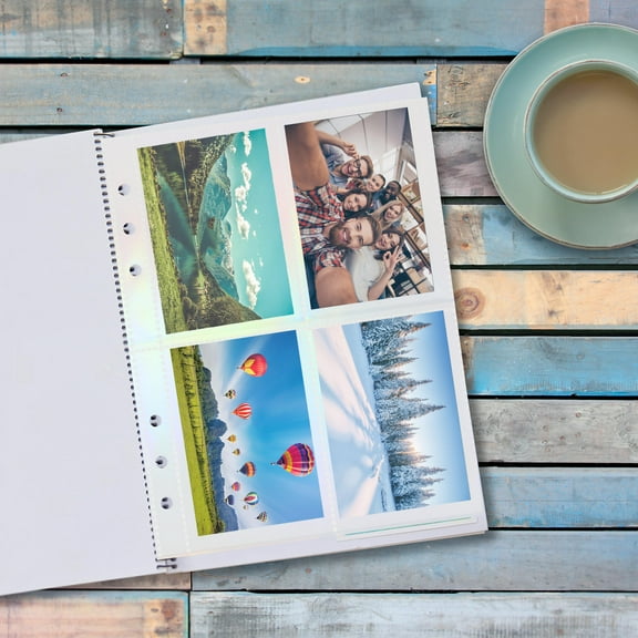 FRCOLOR 3 Pack of Clear Card Album Refill Pages Transparent Photo Album Replacement Sleeves