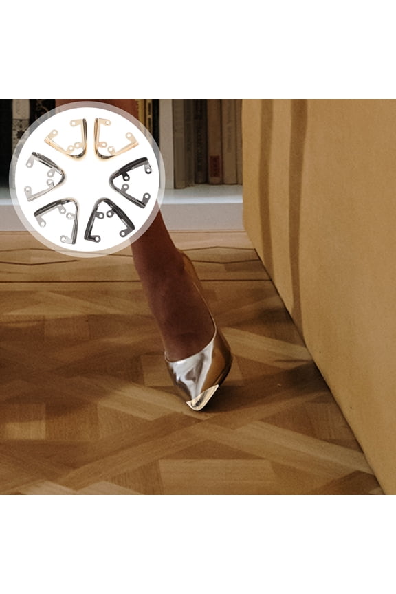 3 Pairs Metal Shoe Toe Caps for High Heels Pointed Protectors Covers Tip Protection for Shoes