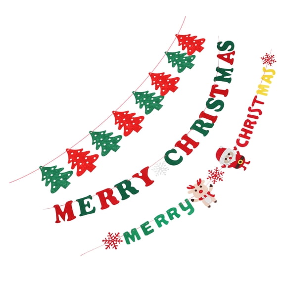 LABSERRON Office Celebrations Assorted Color Banners 3Pcs 118x5.7in