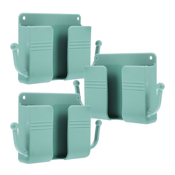 FRCOLOR 3 Pcs Bedside Mobile Phone Holder Bedroom Nightstand Adhesive Green