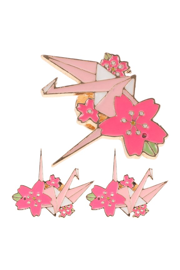 3 Pcs Brooch Sloth Shirt Clips Cranes Clothes Pins