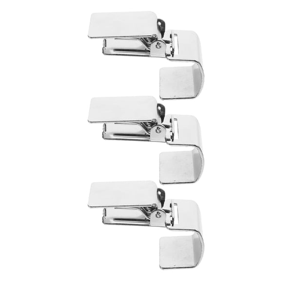 FRCOLOR 3pcs Silver Metal Rug Hanging Clips Wall Mount Clips for Rugs Blankets Anti Slip Display Hooks