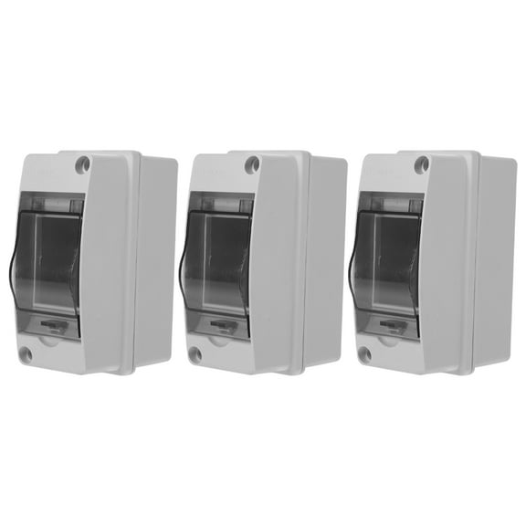 LABSERRON 3pcs 2 Way Distribution Box White Waterproof for Residential Electrical Protection