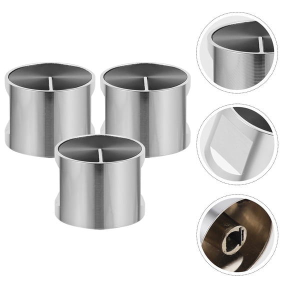 KAKOWELY Universal Cooker Knobs Zinc Alloy for Gas Stove 3Pcs