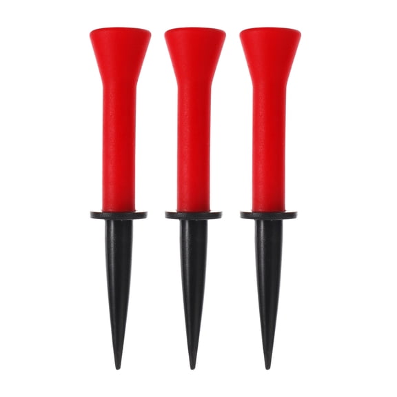 WRISTBIQUE Indoor Practice Golfs Tees Red 3Pcs 3In