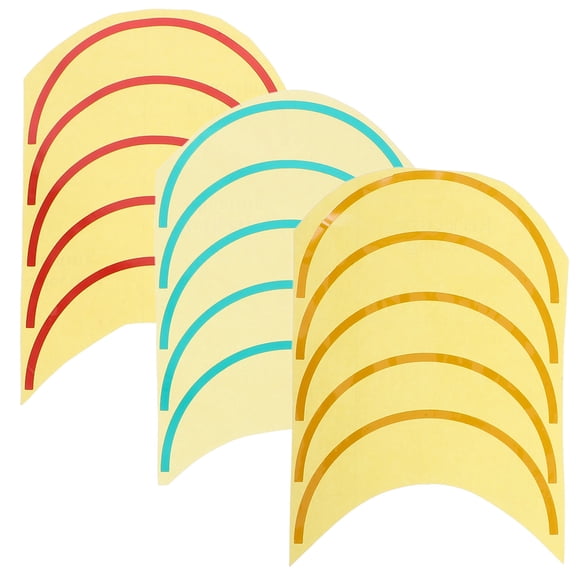 FRCOLOR  3 Pcs Instruction Sticker Arc Design Labels Automotive Dashboard Stickers