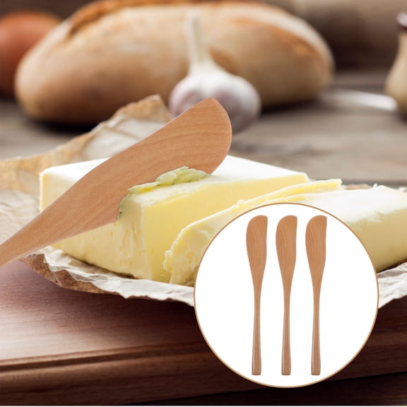 LABSERRON Butter Spatulas Khaki 3Pcs Kitchen Utensil