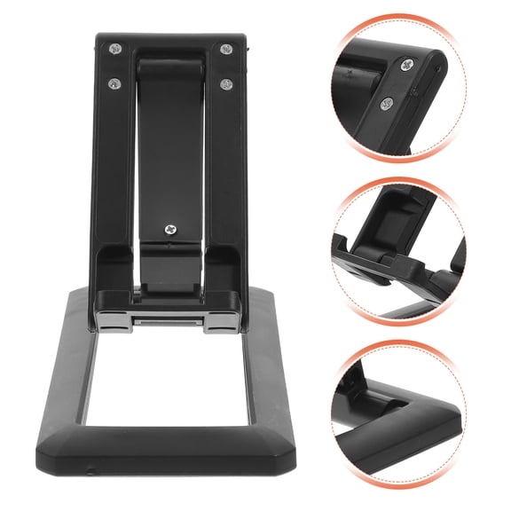 FRCOLOR  3 Pcs Mobile Phone Stand Set Holder for Desk Cell Table Folding Black
