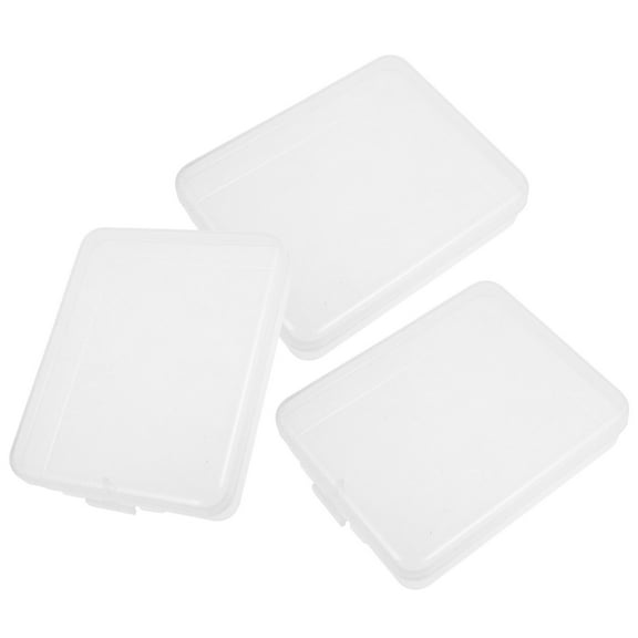 FRCOLOR 3 Pcs Plastic Storage Boxes Super Large Dice Giant Travel Transparent