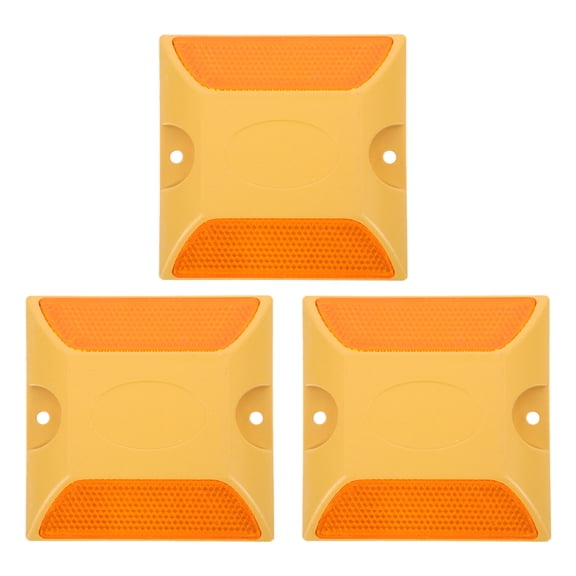 FRCOLOR 3 Pcs Reduced Ground Nail Reflector High-speed Reduction Block Hook Board Yellow