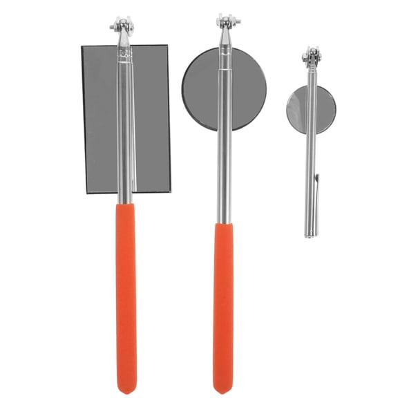 FRCOLOR  3 Pcs Rotating Mirror Telescopic Detection Tool Nut Retrieval Steel