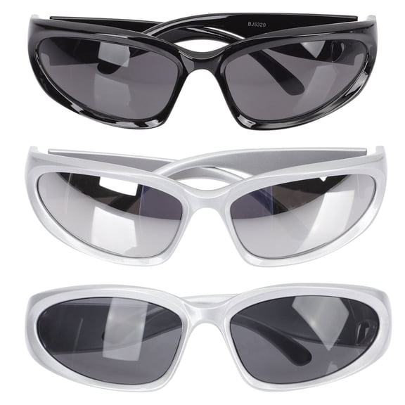 FRCOLOR  3 Pcs Running Sunglasses Lightweight Assorted Color Vintage
