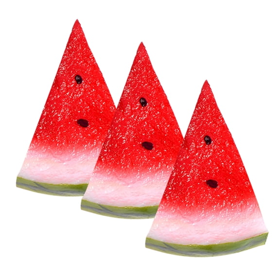 WASHWEPE Realistic Artificial Fruit Red 3Pack 4.0x2.4x0.6In