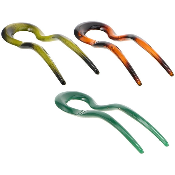 FRCOLOR 3 Pcs Vintage Hair Pins Hairpin Miss 12.60X3.50X0.20CM