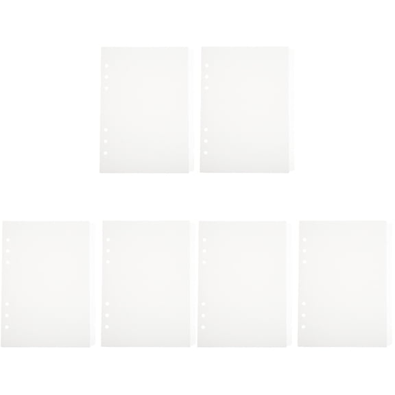 CIMAXIC Translucent Plastic Tab Dividers for Pocketbook Indexing 6Sets