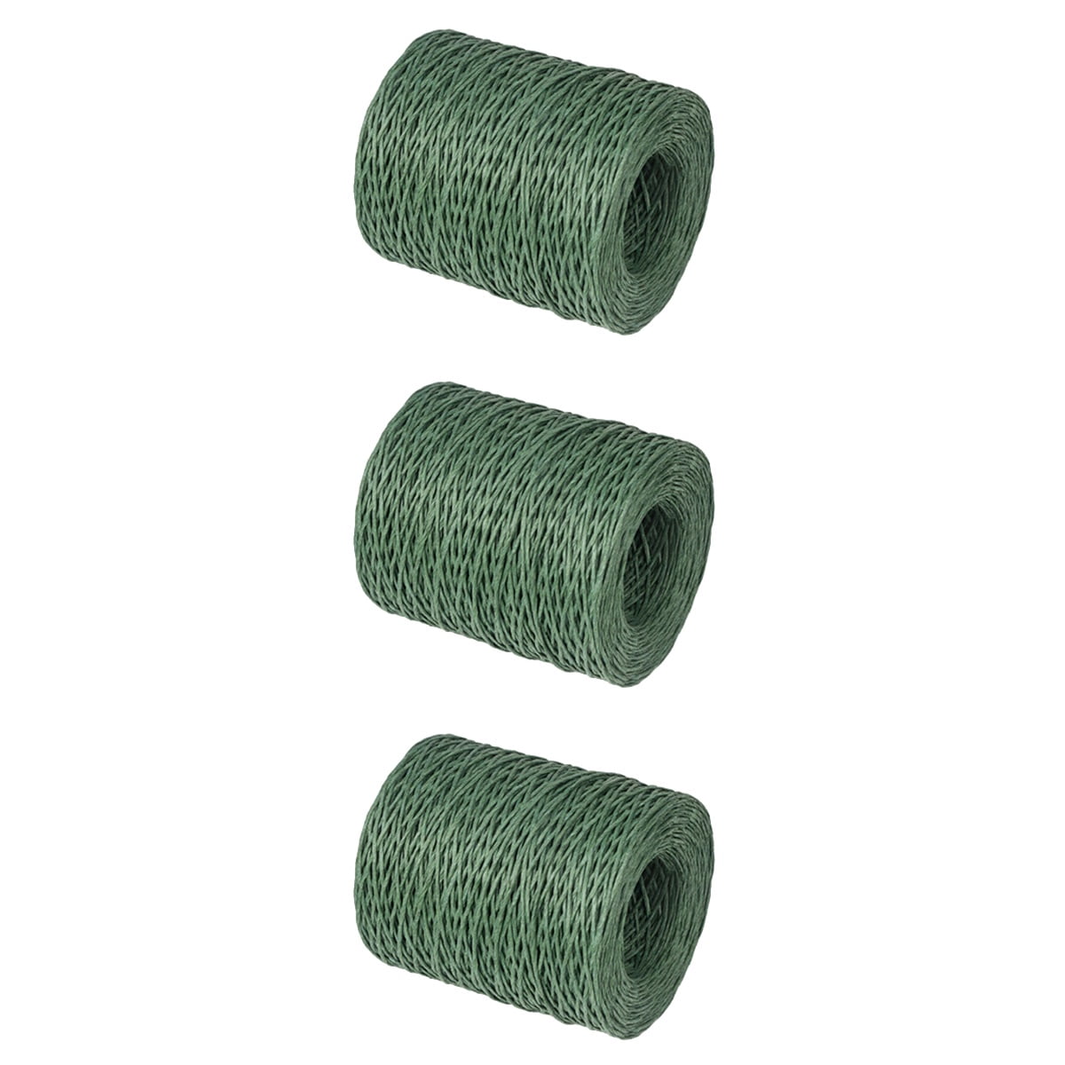 FRCOLOR 3 Rolls  210M Creative Floral Packaging Materials Vine Wire Bind Sturdy Wire Rustic Wire Wrapping Wire for Flower Bouquets (Army Green)