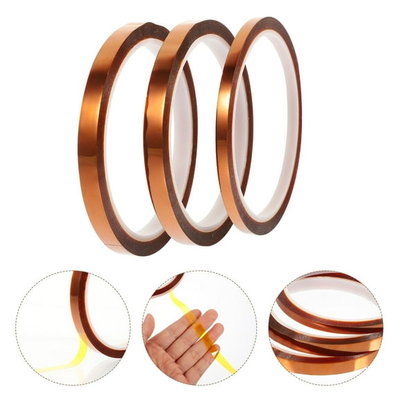 LABSERRON High Temperature Electrical Tape Thermal Insulation Tape Pi Assorted Color 3 Rolls