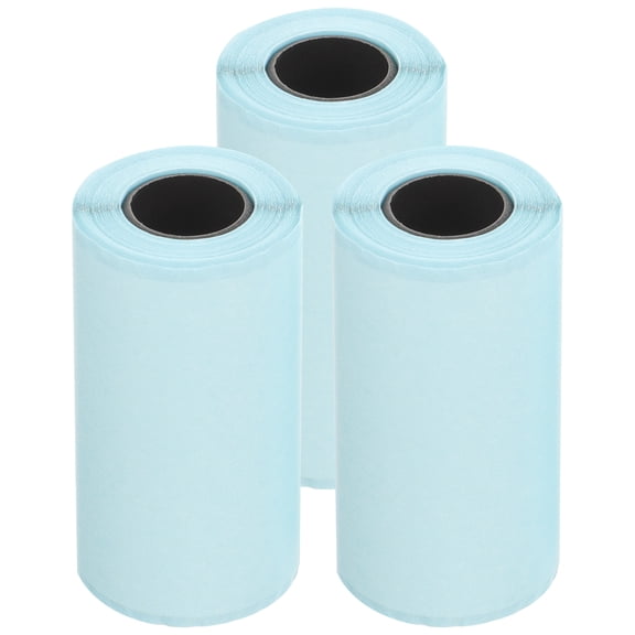 FRCOLOR 3 Rolls Self Adhesive Printable Label Blank Correction Label Sticky Package Label for Office