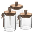 thumbnail image 1 of HAKIDZEL Airtight Glass Jar Simple Design 3 Sets 5.3x3.3x3.3in, 1 of 7