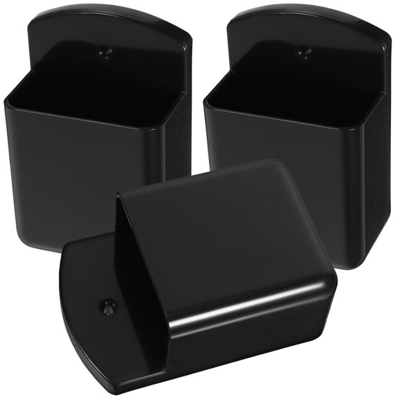FRCOLOR 3 Sets Remote Control Bracket Wall Holder Drill Wall-mounted Black